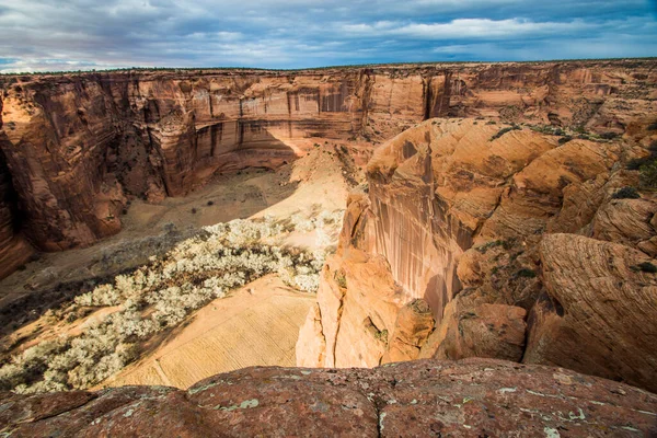 Canyon Chelly National Monument Solnedgången Arizona — Stockfoto