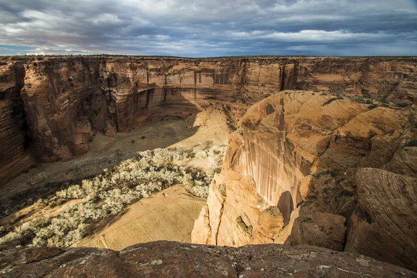 Canyon Chelly National Monument Solnedgången Arizona — Stockfoto