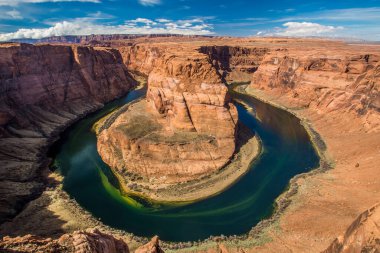 Colorado nehri üzerindeki Horse Shoe Bend, Arizona