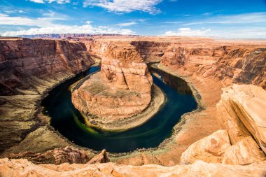 Colorado nehri üzerindeki Horse Shoe Bend, Arizona