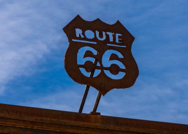 Mojave Çölü 'nde 66. Yol.