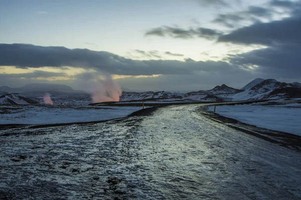 Hverir Myvatn Winter Iceland — Stock Photo, Image