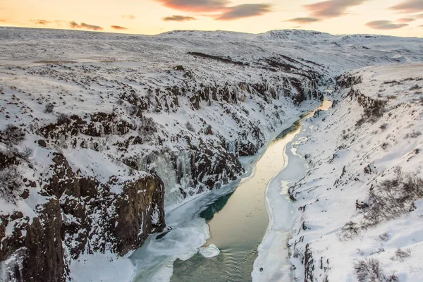 Islandia Montañas Lendscae Durante Invierno —  Fotos de Stock