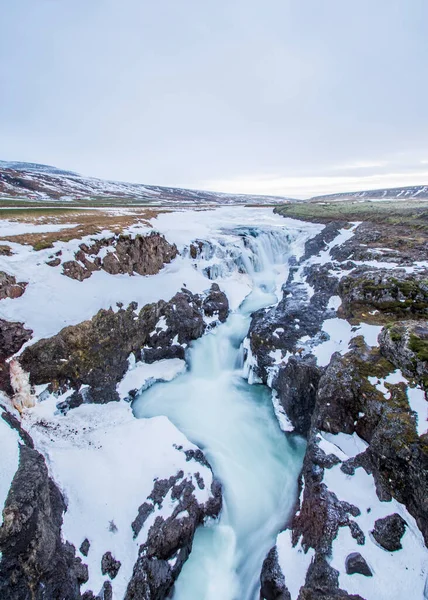 Каньйон Колуглюфур Одним Найкрасивіших Найсмертоносніших Місць Ісландії Пов Язано Його — стокове фото