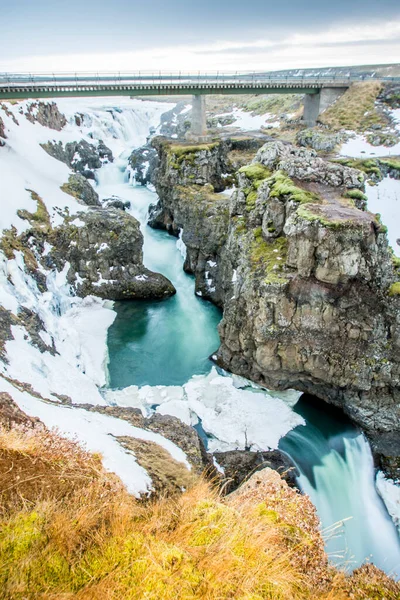 Région Canyon Kolugljufur Est Des Endroits Les Beaux Les Meurtriers — Photo