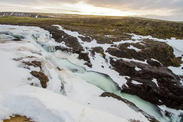 Het Kolugljufur Canyon Gebied Een Van Mooiste Dodelijkste Plekken Van — Stockfoto