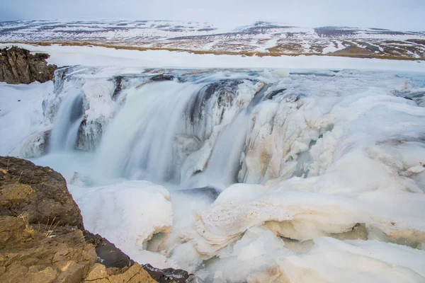 Kolugljufur Canyon Area One Iceland Most Beautiful Deadliest Places Due — Stock Photo, Image