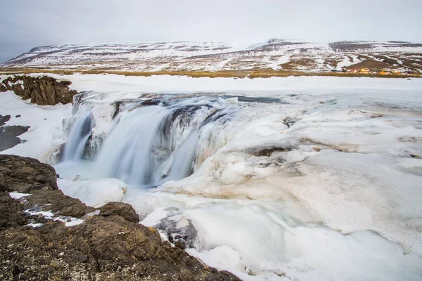 Kolugljufur Canyon Area One Iceland Most Beautiful Deadliest Places Due — Stock Photo, Image