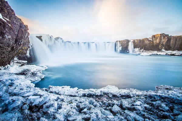 Godafoss Vattenfall Vid Floden Skjalfandafljot Island Europa — Stockfoto