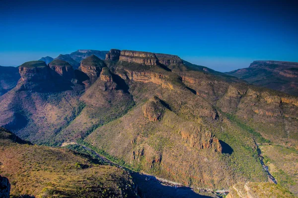 Akşam ışığında Blyde Nehri Kanyonu, Drakensberg, Güney Afrika