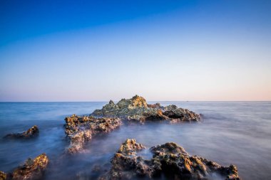 Adriyatik Hırvatistan Denizi ve Korcula, popüler turizm beldesi.