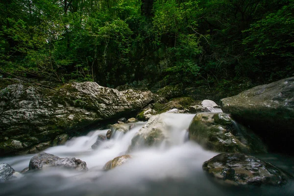 Green River Soca Middle Triglav National Park Slovenia — Stock Photo, Image