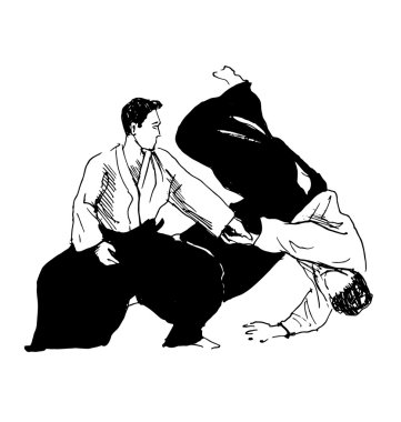 El kroki savaşçıları aikido