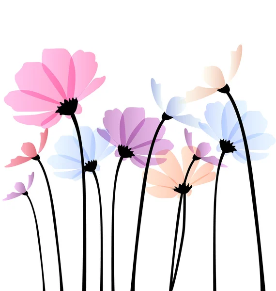 Vector illustratie van bloemen — Stockvector