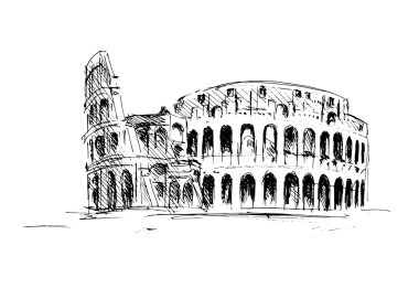 Roma colosseum kroki