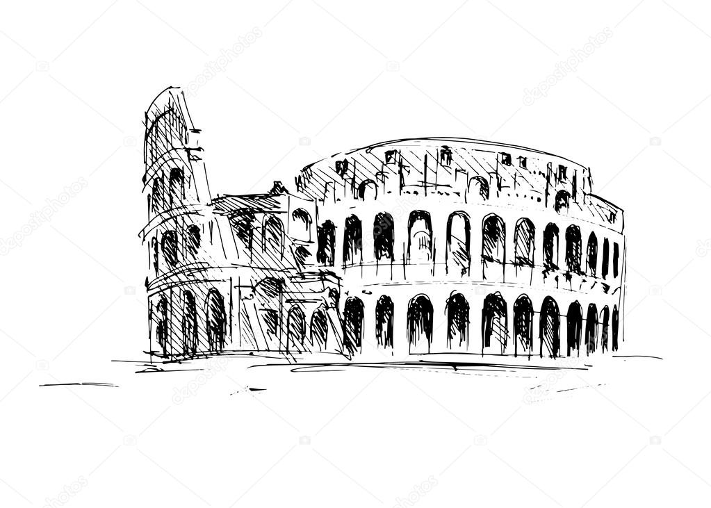 Sketch of the Roman Colosseum