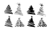 Náčrt rukou vánoční strom
