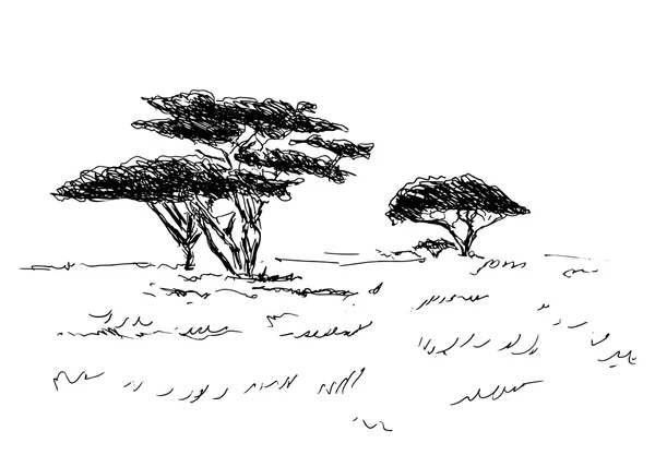 Paisaje africano — Archivo Imágenes Vectoriales