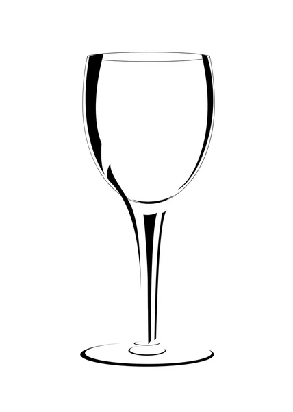 Verre à vin — Image vectorielle