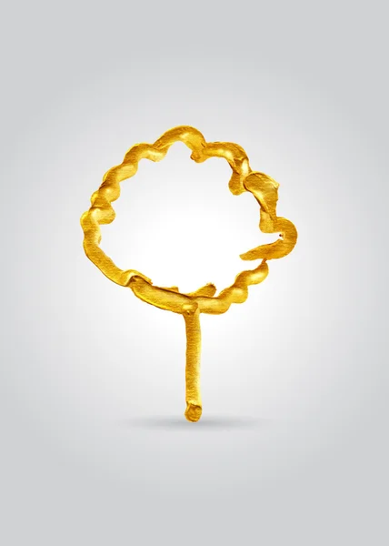 Goldener Baum — Stockvektor