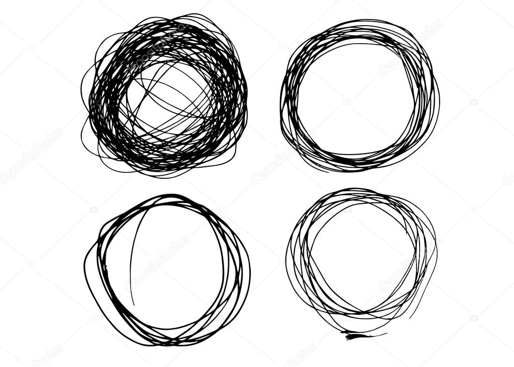 Hand sketch circles