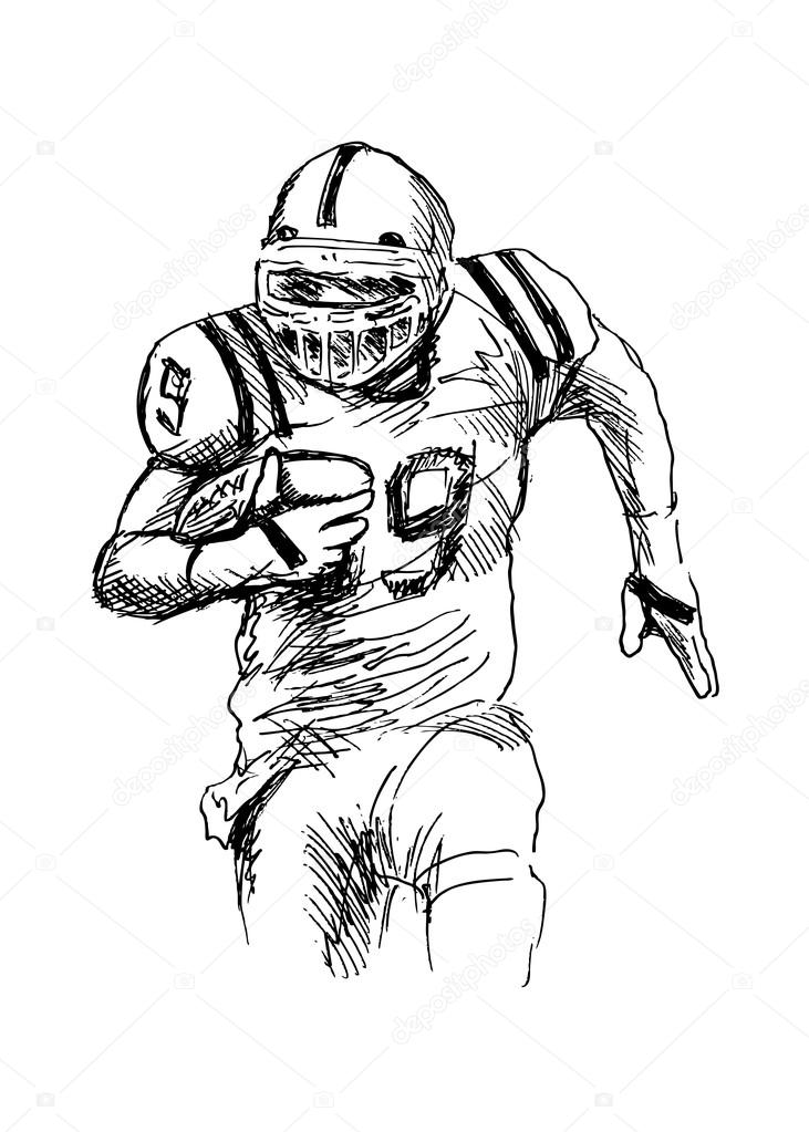 American football player