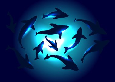 Sualtı vektör arka plan