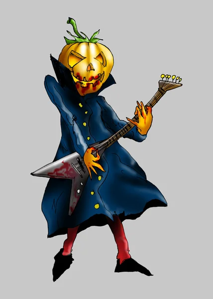 Illustration Guitariste Halloween — Photo