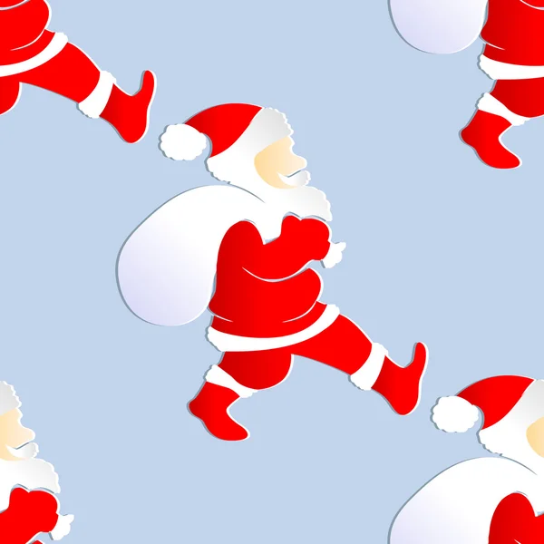 Fond sans couture avec la couleur Père Noël — Image vectorielle