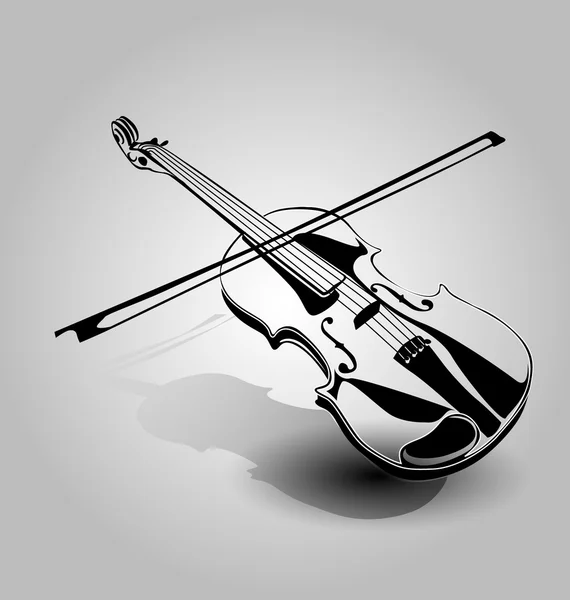 Illustratie van een viool — Stockvector