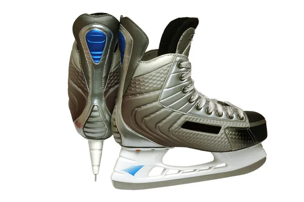 Patines de hockey aislados en blanco — Foto de Stock