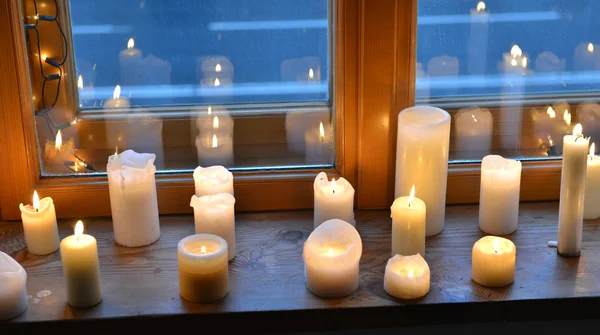 Luce delle candele — Foto Stock