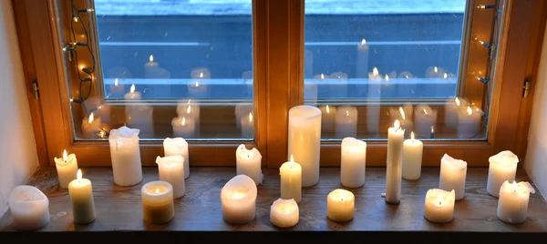 Luce delle candele — Foto Stock