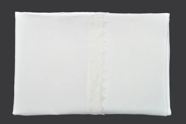 White pillowcase with lace Royalty Free Stock Images