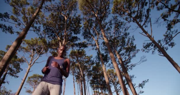 Afro-américain vérifier ses temps de fonctionnement — Video