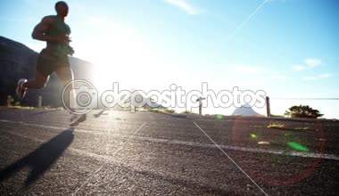 Atletik runner kamera koşu