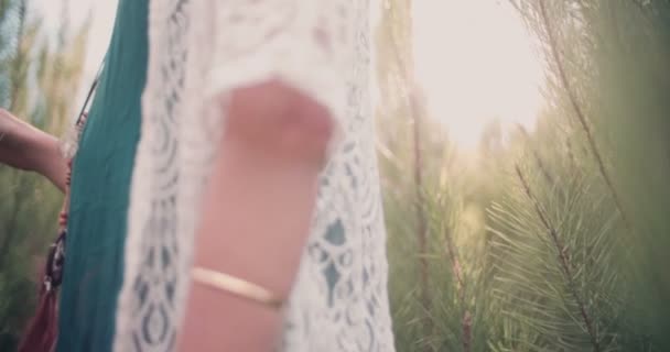 Adventuroso verão boho menina — Vídeo de Stock