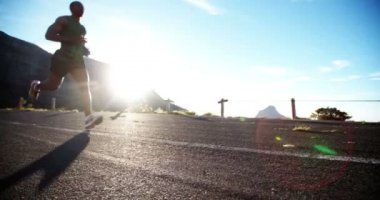 Atletik runner kamera koşu