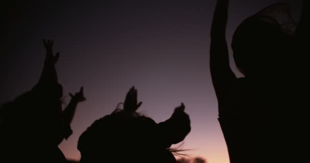 Fiesta adolescentes bailando — Vídeo de stock