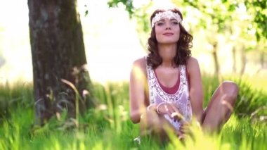 Sakin boho kız rahat