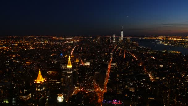 Vista sobre World Trade Center em Nova York — Vídeo de Stock