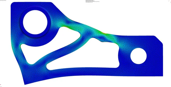 CAE sonlu element stres analizi - 3d ilüstrasyon