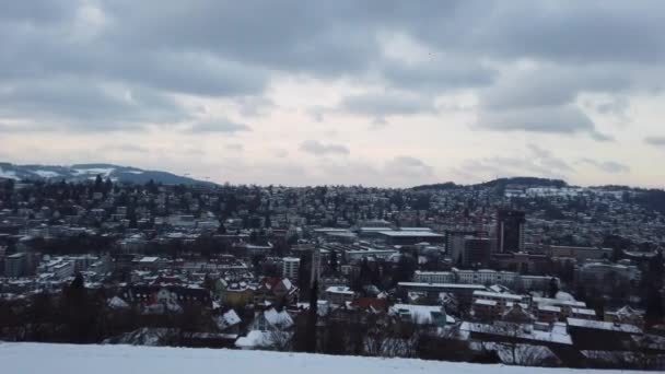Sankt Gallen, Suiza - 9 de enero de 2021: Descripción general de Stankt Gallen — Vídeo de stock