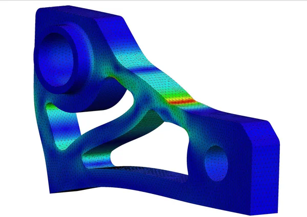 Finite-Elemente-Analyse - 3D-Illustration Stockfoto