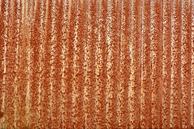 Paslanmış galvanize demir plaka.