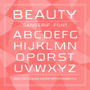 Sanserif yazı tipinde ince çizgi stili 