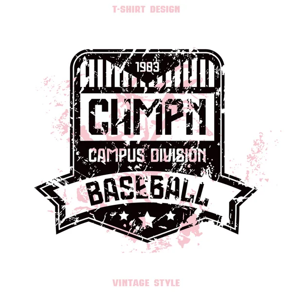Badge de l'équipe de baseball — Image vectorielle