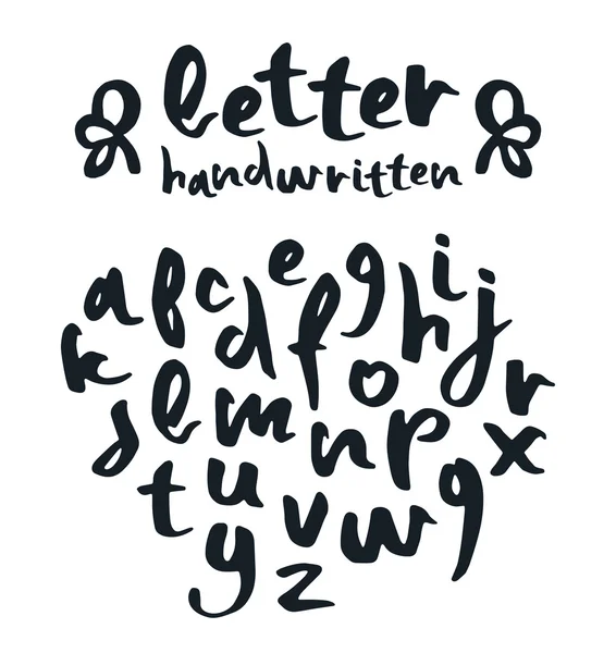 Vector handwritten brush script — Stock Vector