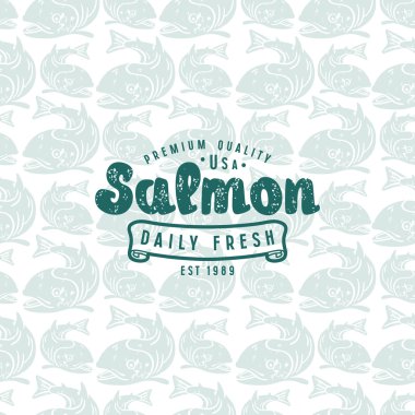 Somon bir resim ile Seamless Modeli