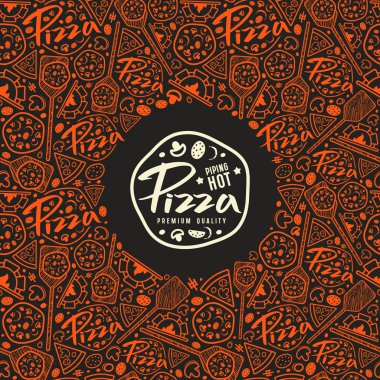 Hisse senedi vektör pizza kapak kutuları için 
